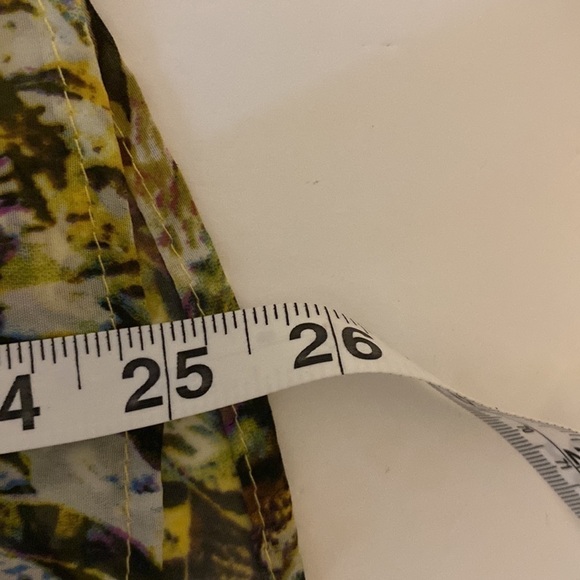 Moda sheer blouse size small green blue brown new with tags - Picture 7 of 8